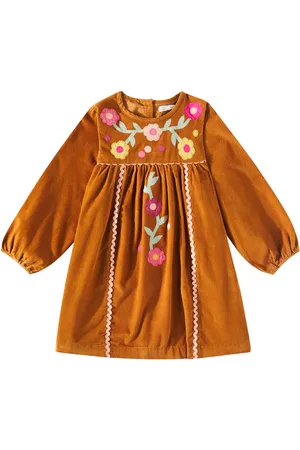 Louise Misha Besticktes Kleid Linoa aus Baumwoll-Cord