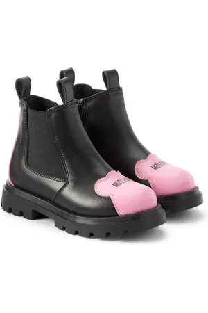 Moschino Chelsea Boots aus Leder