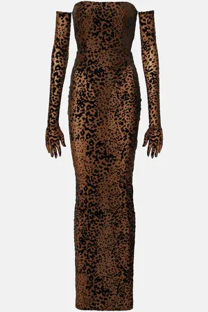 ALEX PERRY Bedruckte Robe