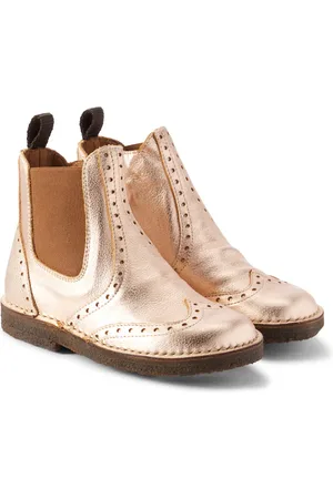 PèPè PèPè Chelsea Boots Rame aus Metallic-Leder
