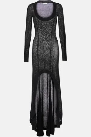 Saint Laurent Maxikleid aus Schurwolle