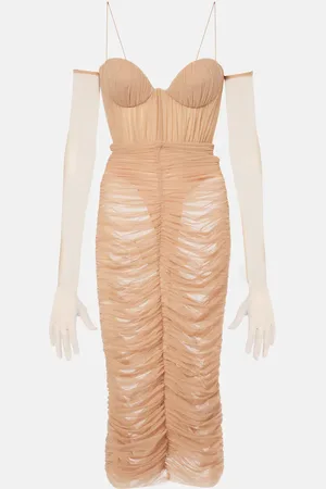 ALEX PERRY Midikleid aus Mesh
