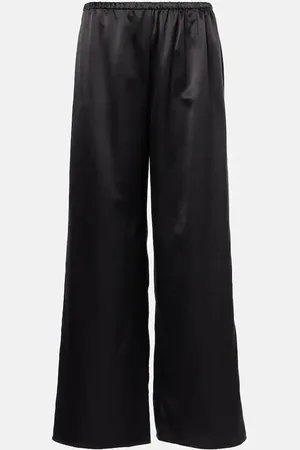 ASCENO Weite Hose Austin aus Seide und Wolle