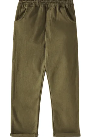 Donsje Gerade Hose Olb aus einem Baumwollgemisch