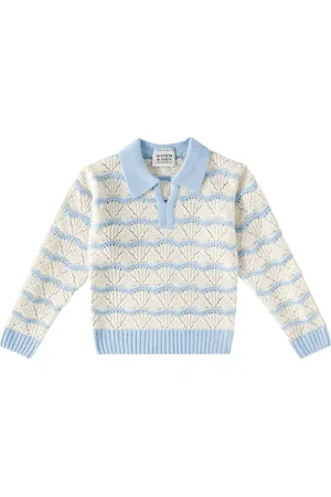 Scotch&Soda Polopullover aus Pointelle-Strick