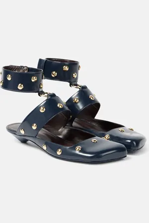Chloé Chloé Verzierte Mules Jade aus Leder