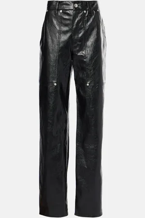 Marant Etoile Gerade Hose Ariete aus Lederimitat