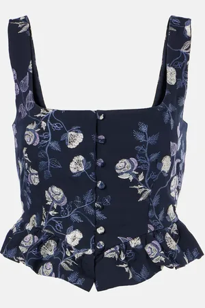 Agua by Agua Bendita Besticktes Cropped-Top Eslabón Sueño