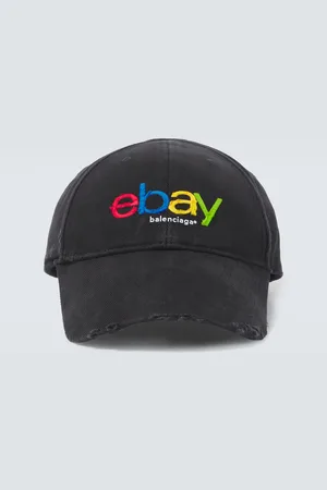 Balenciaga Bestickte Baseballcap aus Baumwolle