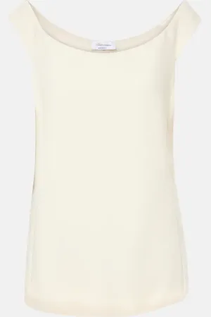 BLUMARINE Minikleid aus Crêpe mit Federn