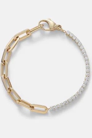 BUCHERER FINE JEWELLERY Armband Link aus 18kt Gelbgold mit Diamanten