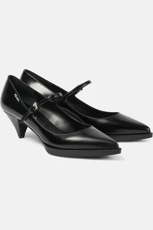 Prada Mary-Jane-Pumps aus Leder