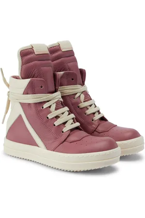 Rick Owens Sneakers Geobasket aus Leder