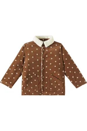 Rylee + Cru Bestickte Jacke Long Chore aus Baumwoll-Cord
