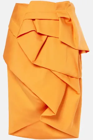 DRIES VAN NOTEN Midirock aus Satin