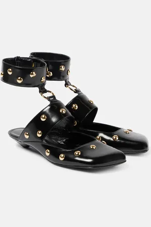 Chloé Chloé Verzierte Mules Jade aus Leder