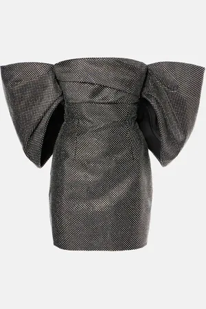 Solace Off-Shoulder-Minikleider Elina mit Kristallen