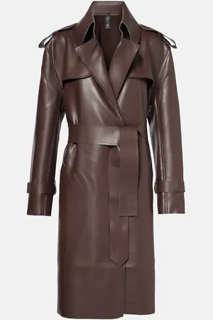 Norma Kamali Trenchcoat aus Lederimitat