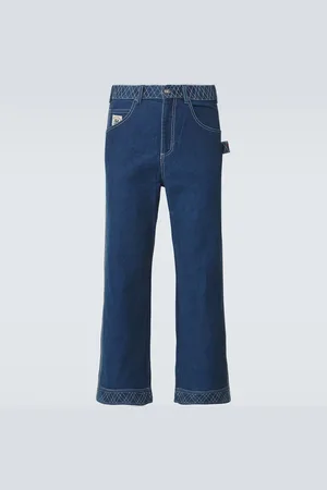 BODE Verzierte Wide-Leg Jeans Knolly Brook
