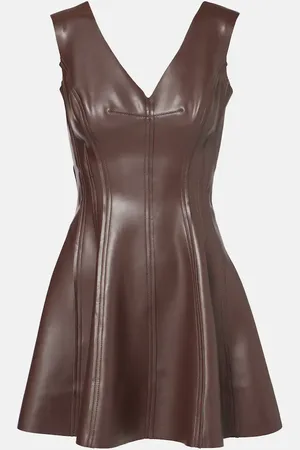 Norma Kamali Minikleid aus Lederimitat