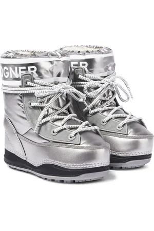 Bogner Schneestiefel aus Metallic-Lederimitat