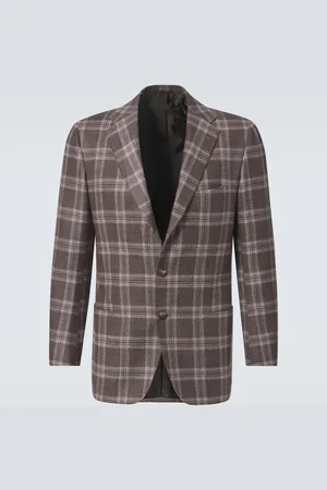 Kiton Blazer aus Wolle, Seide und Leinen