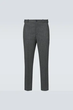 Moncler Gerade Hose aus einem Wollgemisch