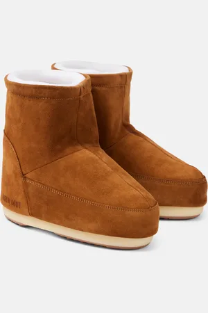 Moon Boot Schneestiefel Icon Low aus Veloursleder