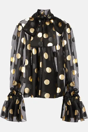 Dolce & Gabbana Schluppenbluse aus Seidenorganza