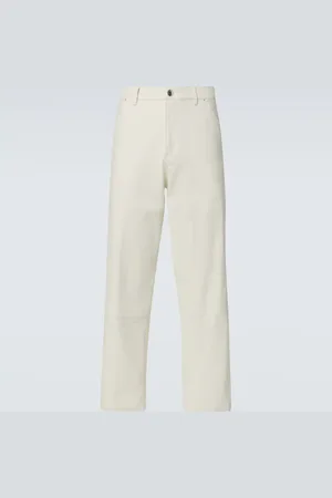 Moncler Gerade Hose aus Baumwoll-Canvas