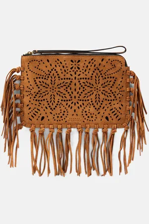 Isabel Marant Clutch aus Veloursleder
