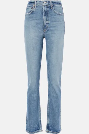 AGOLDE Mid-Rise Cropped Straight Jeans 90s"