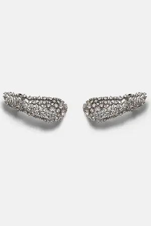 Ananya Ohrringe Scatter aus 18kt Weißgold mit Diamanten