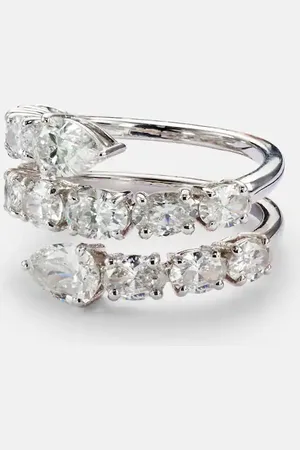Kamyen Ring aus 18kt Weißgold mit Diamanten