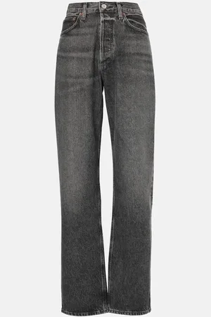 AGOLDE High-Rise Straight Jeans Kelly
