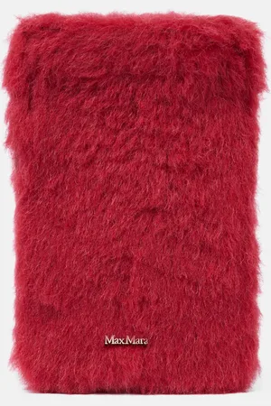Max Mara Smartphone-Etui Crossy aus Teddyfleece