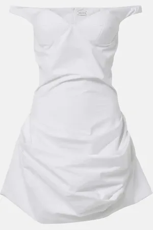 MAGDA BUTRYM Off-Shoulder-Minikleid aus Baumwolle