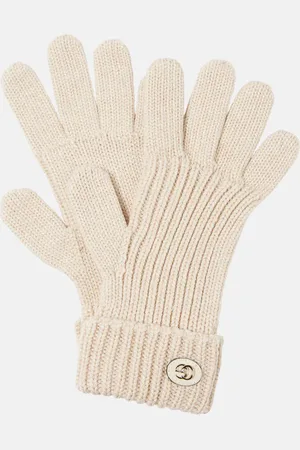 Gucci Handschuhe Double G aus einem Wollgemisch