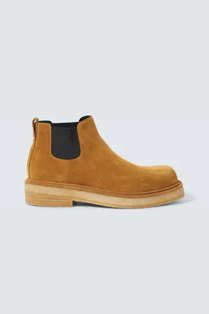 Bottega Veneta Chelsea Boots Haddock aus Veloursleder