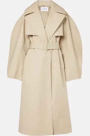 Alaïa Alaïa Trenchcoat aus Baumwoll-Gabardine