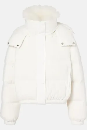 YVES SALOMON Skijacke Doudoune 58 cm mit Shearling