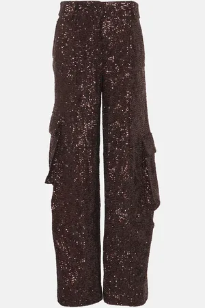ROTATE Cargohose mit Pailletten