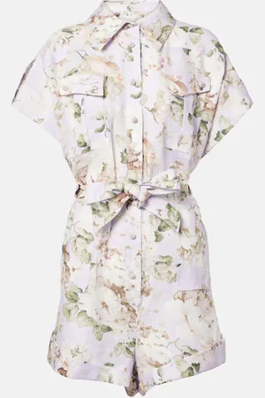 ZIMMERMANN Playsuit Acacia aus Leinen