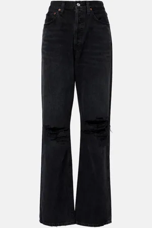 AGOLDE High-Rise Straight Jeans Kelly