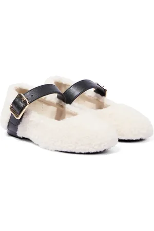 Stella McCartney Ballerinas aus Faux Shearling