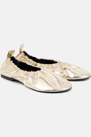 Jil Sander Ballerinas aus Metallic-Leder