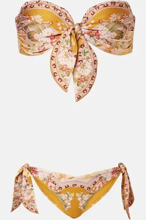 ZIMMERMANN Bedruckter Bikini Wylie Scarf Tie