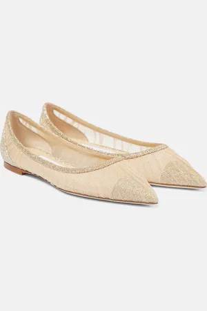 Jimmy Choo Ballerinas Love aus Tüll mit Glitter