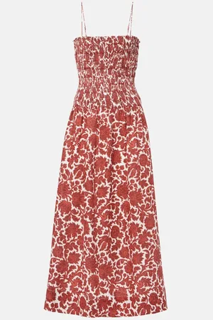 FAITHFULL THE BRAND Bedrucktes Maxikleid Geriba aus Leinen