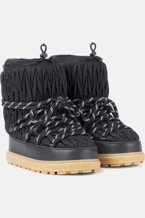 Miu Miu Schneestiefel aus Matelassé